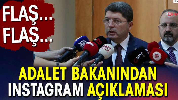 Instagram ile ilgili Adalet Bakanından açıklama