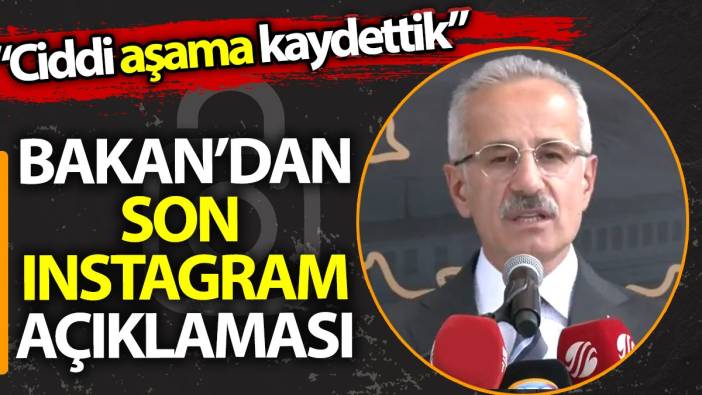 Son dakika... Bakan Uraloğlu'ndan Instagram açıklaması