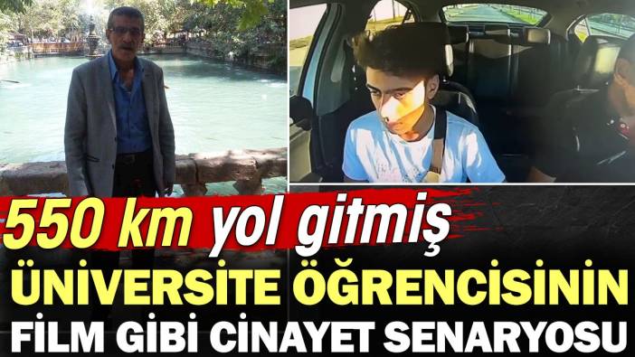 Üniversite öğrencisinin film gibi cinayet senaryosu! 550 km yol gitmiş