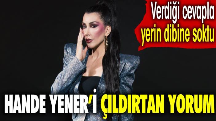 Hande Yener'i çıldırtan yorum. Verdiği cevapla yerin dibini soktu