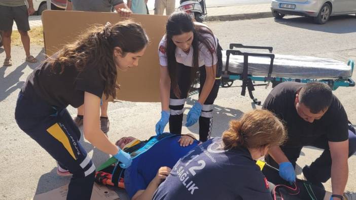 Antalya'da kaldırımdan düştü hastanelik oldu