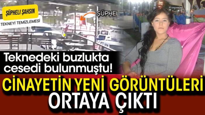 Teknedeki buzlukta cesedi bulunmuştu! Cinayetin yeni görüntüleri ortaya çıktı