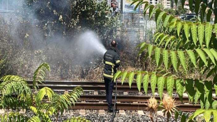 Hızlı tren raylarında yangın