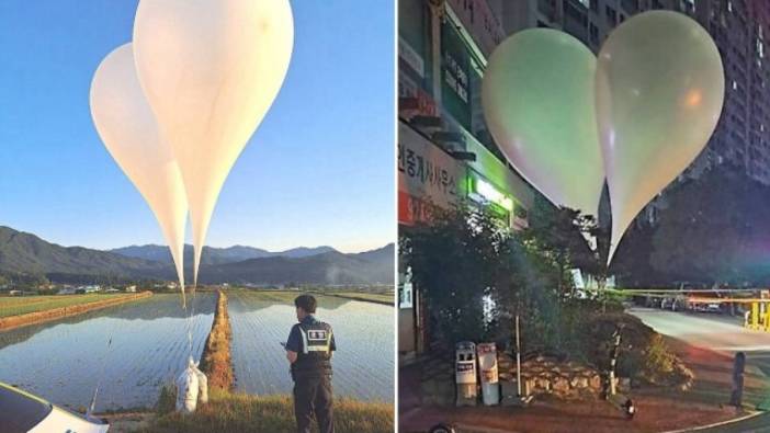 Güney Kore, Kuzey'in ülkeye yeniden "çöp balonu" gönderdiğini bildirdi