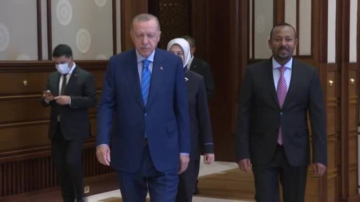 Cumhurbaşkanı Erdoğan, Etiyopya Başbakanı Abiy Ahmed Ali ile görüştü