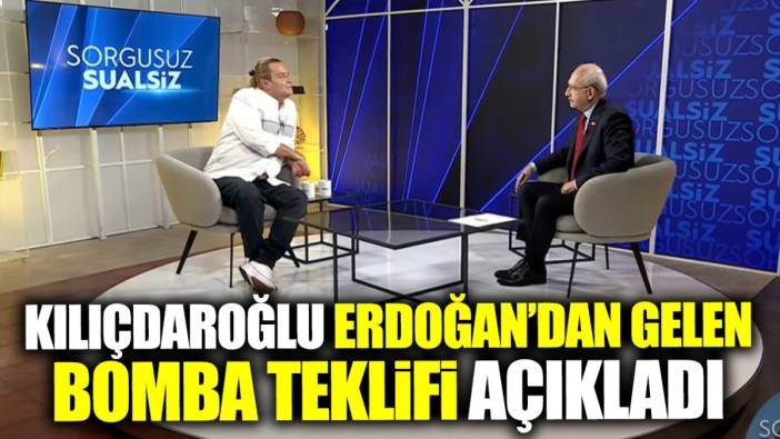 Kılıçdaroğlu canlı yayında Erdoğan’dan gelen bomba teklifi açıkladı