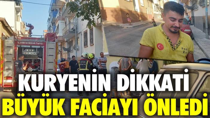 Kuryenin dikkati büyük faciayı önledi