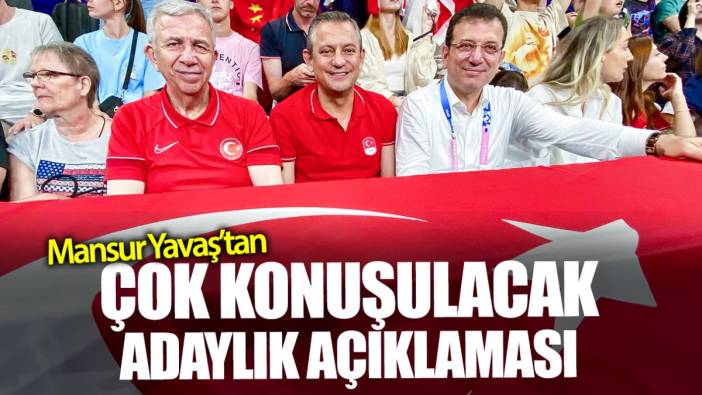 Mansur Yavaş'tan çok konuşulacak adaylık açıklaması