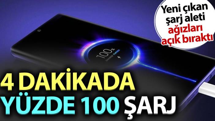 Yeni çıkan şarj aleti ağızları açık bıraktı. 4 dakikada yüzde 100 şarj