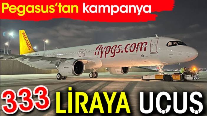 333 liraya uçuş. Pegasus'tan kampanya