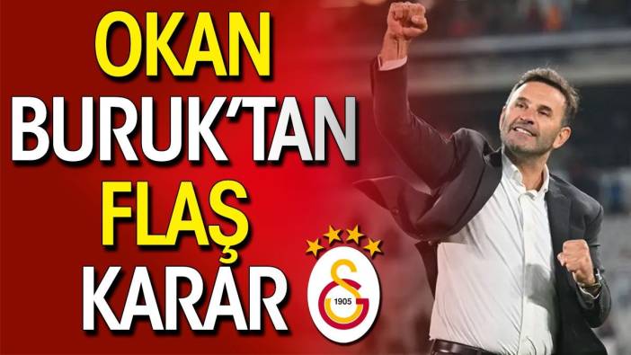 Galatasaray Konyaspor karşısında. İlk 11 belli oldu. Okan Buruk'tan flaş karar