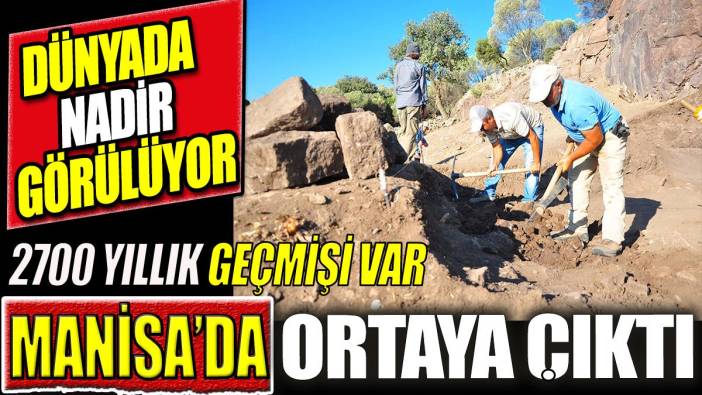 Manisa'da ortaya çıktı! 2700 yıllık geçmişi var. Dünyada nadir görülüyor