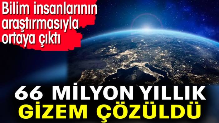 66 milyon yıllık gizem çözüldü. Bilim insanlarının araştırmasıyla ortaya çıktı