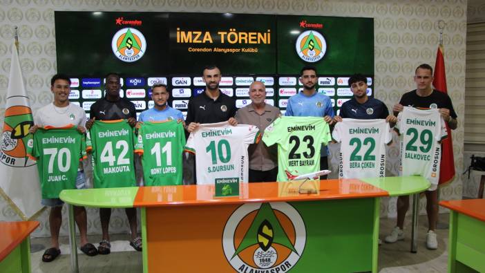 Alanyaspor şov yaptı. 7 imza açıklandı