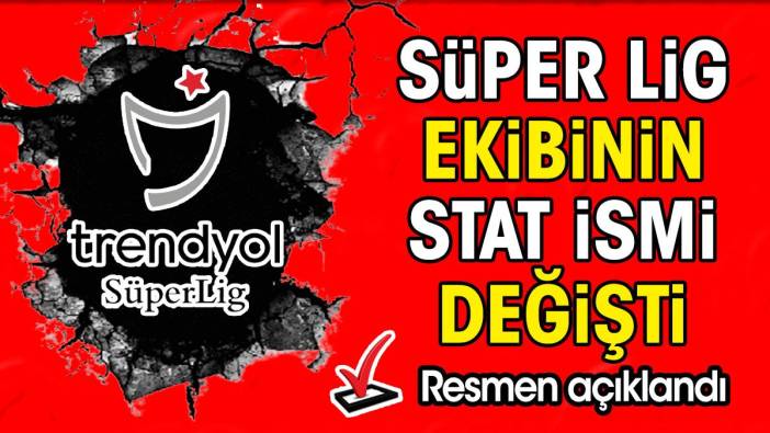 Süper Lig ekibinin stat ismi değişti. Resmen açıklandı