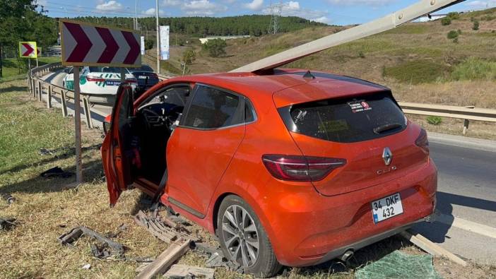 Pendik-Sabiha Gökçen bağlantı yolunda kaza