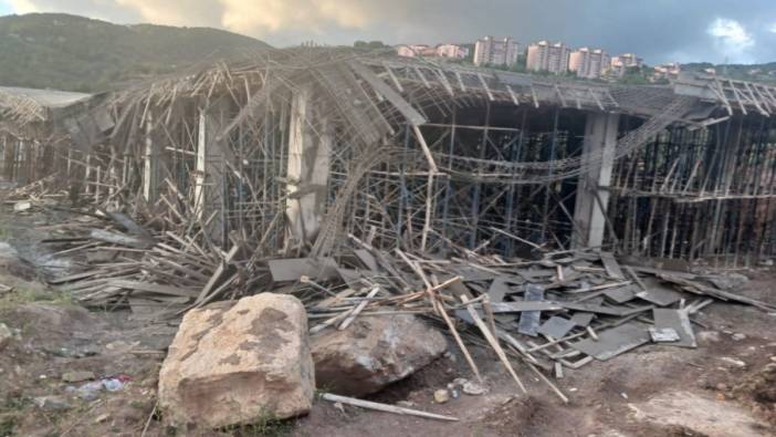 Gölköy’de İnşaat Çöktü. 2 Yaralı