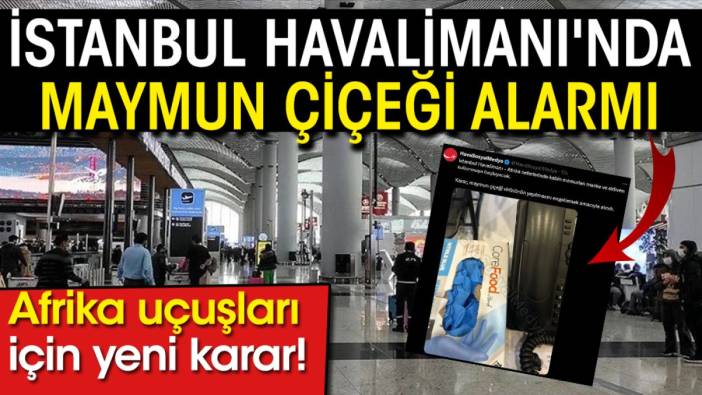 İstanbul Havalimanı'nda maymun çiçeği alarmı: Afrika uçuşları için yeni karar!