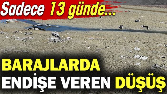 İstanbul'un barajlarında endişe veren düşüş! Sadece 13 günde yaşandı...