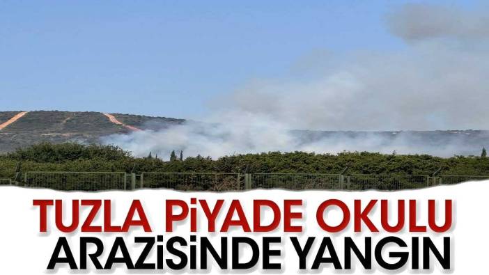 Son dakika… Tuzla Piyade Okulu arazisinde yangın