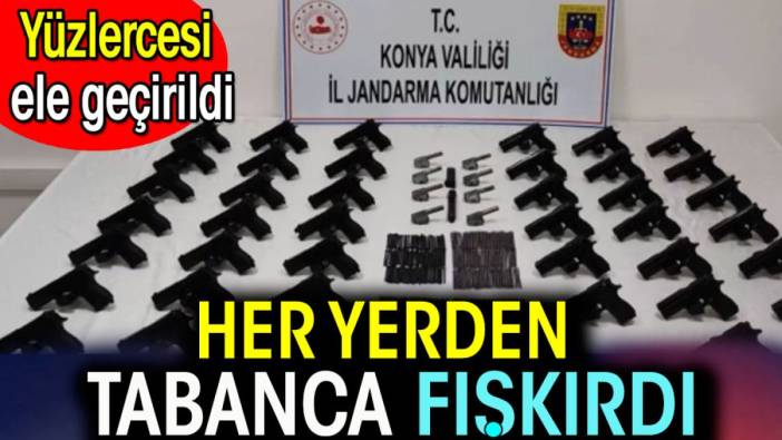 Her yerden tabanca fışkırdı. Yüzlercesi yakalandı