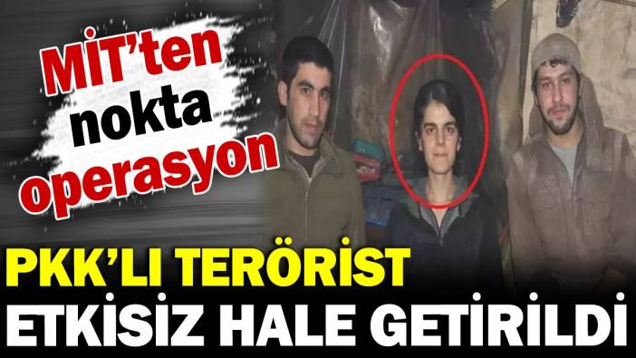 MİT'ten nokta operasyon: PKK'lı terörist etkisiz hale getirildi