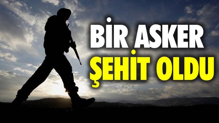 Son dakika... Bir asker şehit oldu