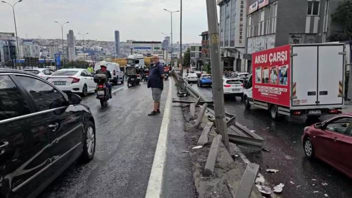 İstanbul D-100 karayolunda kaza: Ankara istikameti trafiğe kapatıldı