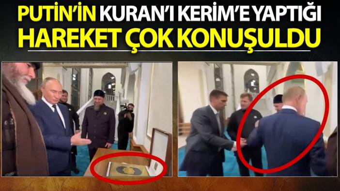 Putin'in Kuran'ı Kerim'e yaptığı hareket çok konuşuldu