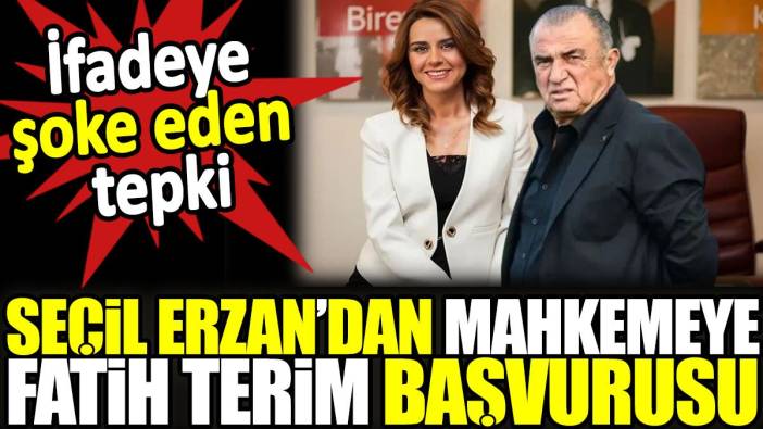 Seçil Erzan’dan mahkemeye Fatih Terim başvurusu! İfadeye şoke eden tepki