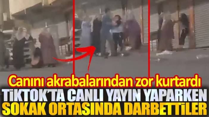 TikTok'ta canlı yayın yaparken sokak ortasında darbedildi. Akrabalarının elinden canını zor kurtardı