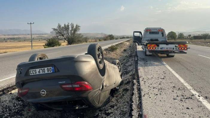 Burdur-Fethiye yolunda otomobil takla attı. 5 yaralı