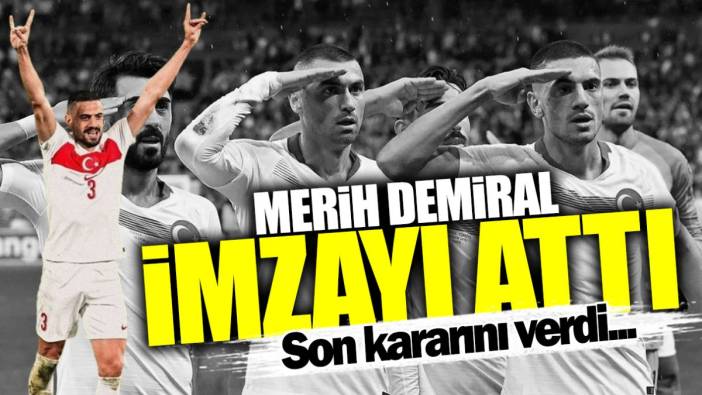 Merih Demiral imzayı attı