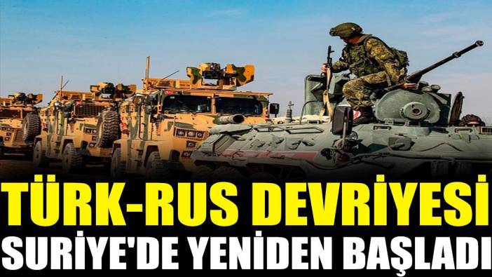 Türk-Rus devriyesi Suriye'de yeniden başladı