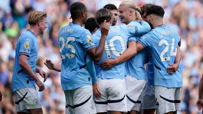 Haaland gol olup yağdı Manchester City fark attı