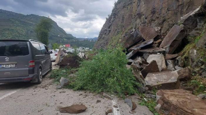 Ordu’da heyelan meydana geldi