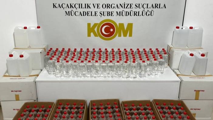 Samsun'da 700 litre etil alkol ele geçirildi