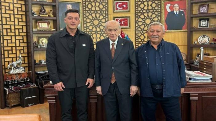 Mesut Özil ve Devlet Bahçeli bir araya geldi. Ankara'da sürpriz buluşma