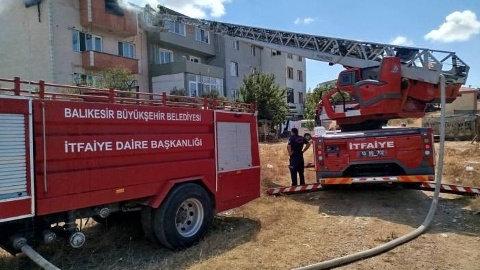 Bandırma’da ocakta unutulan tencere yangına sebep oldu