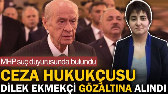 MHP şikayet etti Ceza hukukçusu Dilek Ekmekçi gözaltına alındı