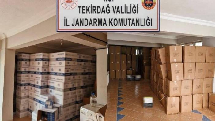 Tekirdağ'da yasa dışı tütün ve makaron operasyonu