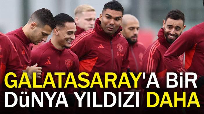 Galatasaray'a bir dünya yıldızı daha. Manchester United'dan geliyor