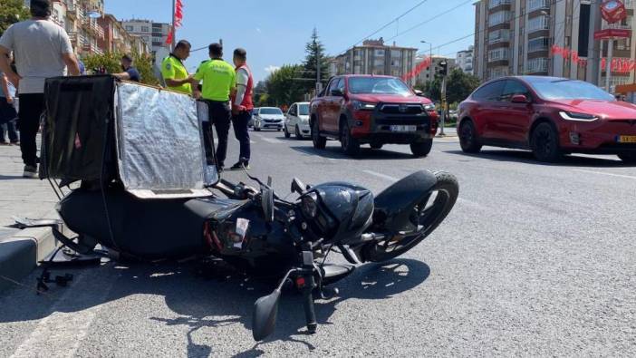 Kayseri'de kamyonetle motosiklet çarpıştı: 1 ağır yaralı