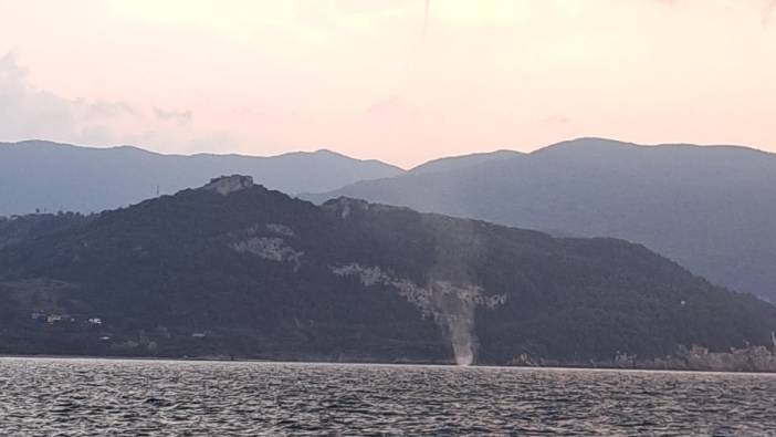 Karadeniz'de oluşan hortumlar kamerada