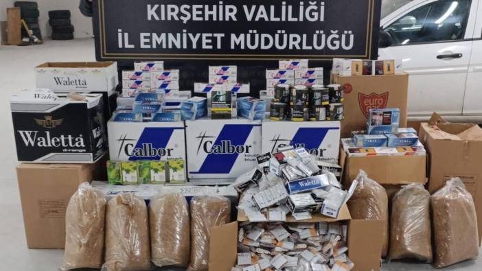 1 ton 600 kg kaçak tütün ele geçirildi