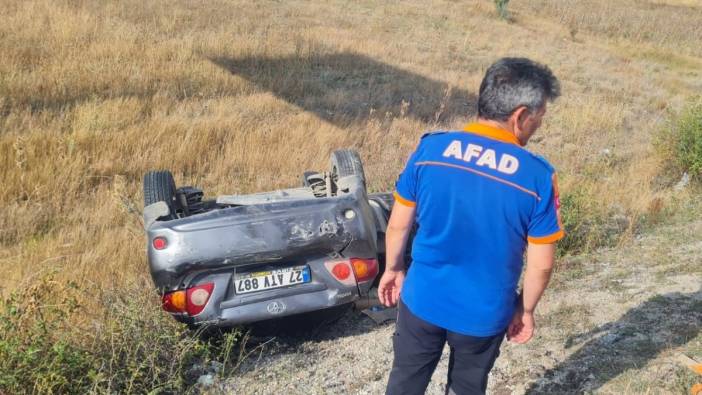 Erzincan’da otomobil şarampole uçtu! 6 yaralı