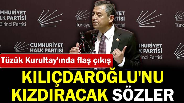 Özgür Özel'den Tüzük Kurultayı'nda flaş çıkış. Kılıçdaroğlu'nu kızdıracak sözler