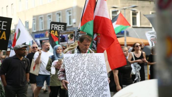 Viyana'da Gazze'ye yönelik israil saldırıları bir kez daha protesto edildi