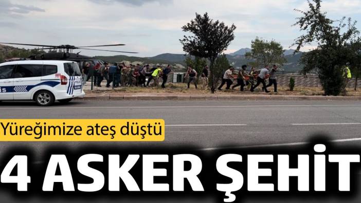 4 asker şehit oldu. Tunceli'de askeri araç kaza yaptı