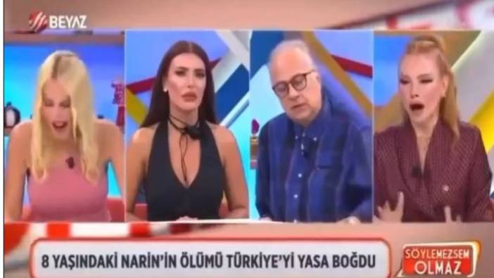 Beyaz TV programcıları canlı yayında Narin için çığlık attı